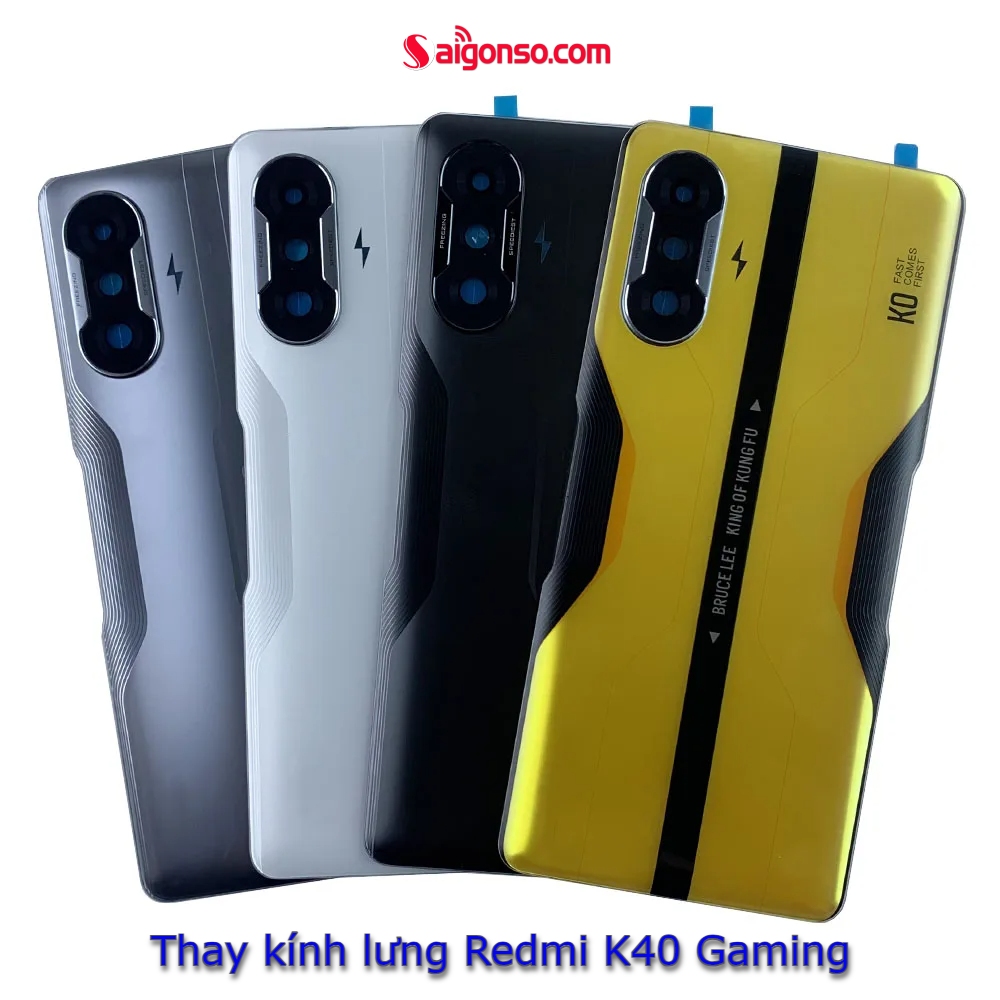 thay mặt lưng Redmi K40 Gaming